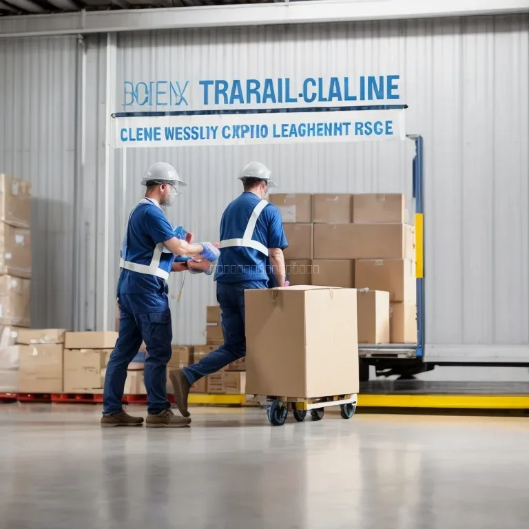 Equipo de empaque preparando cajas para traslado en casa